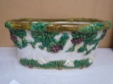Large Oval Pottery Planter