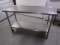 2 Tier Rolling Stainless Steel Table