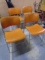 Set of (4) Metal Stacking Chairs