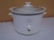 Large Round Crock Pot Slow Cooker