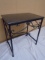 Iron Granite Top Side Table