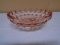 Vintage 3 Footed Pink Glass Bowl