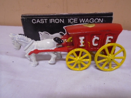 Cast Iron Ice Wagon