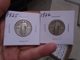 1925 and 1926 Standing Liberty Quarters