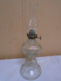 Antique Mini Glass Oil Lamp