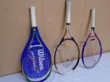 3 Pc. Group of Tennis Raquets