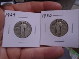 1929 and 1930 Standing Liberty Quarters