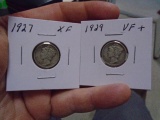 1927 & 1929 Mercury Dimes