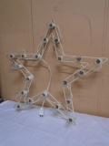 Metal Outdoor Lighted Star