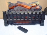 Set of Electric Fireplace Logs w/ Heater