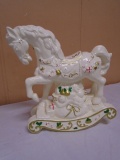 Large Porcelain Rocking Horse