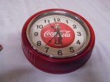 Round Metal Coca-Cola Clock