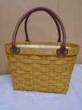 2001 Longaberger Medium 'Good Ol' Summer Time Boardwalk Basket