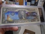Apollo 13 Authenticated Uncirculated 2 Dollar Note