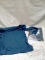 Pair of Adreamly Clothing Company Off The Shoulder Blue Shirts