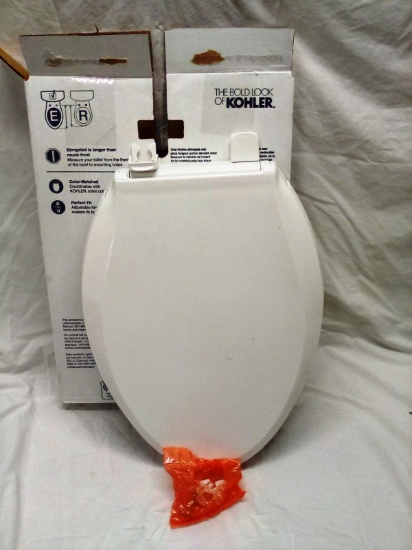 Elongated Toilet Seat 18 5/8" Kohler Seat White