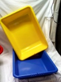 Pair of Plastic Toy Totes