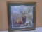 Beautiful Wood Framed Buck Deer Print