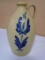 Conner Prarie Salt Glazed Crock Jug w/ Cobalt