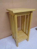 Solid Oak Side Stand