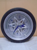 14in Tire Clock