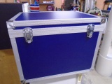 Large Blue Padded Interion Storage Trunk