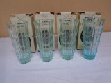 4pc Group of Vintage Tiara Glass Vases w/ Boxes