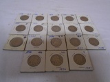 18 Assorted Date Buffalo Nickels