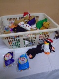 Large Group of (53) McDonald's Ty Beanie Babies and 15 Ty Beanie Babies