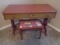 Beautiful Antique Dressing Table w/1 Drawer and Stool