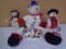 4pc Group of Snowman Items