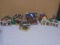Group of 6 Porcelain Lighted Houses & Buildings