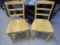 2 Matching Solid Wood Dining Chairs