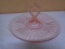 Mayfair Pink Depression Glass Center Handle Tray