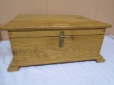 Solid Oak Keepsake Box