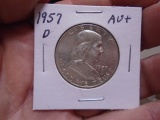 1957 D-Mint Franklin Half Dollar