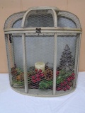 Decorative Wood/Galvinized/Chicken Wire Décor Piece