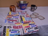 Group of NFL Collectible Items