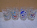 Set of 8 McDonalds Walt Disney World Glasses