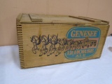 Wooden Genesse 12 Horse Ale Crate