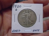 1920 S-Mint Walking Liberty Half Dollar