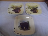 2 Square Moose Plate & Square Bear Plate