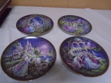 Group of 4 Kingdom of Enchantment  Limited Edition Plates