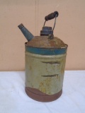 Vintage Metal Can w/ Wirebail Handle