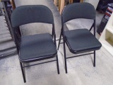 2 Matching Padded Folding Chairs