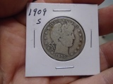 1909 S-Mintd Barber Half Dollar