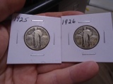 1925 and 1926 Standing Liberty Quarters