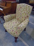 Beautiful Like New Floral Print Accent Side Chair