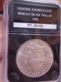 1888 Genuine Uncirculated Morgan Silver Dollar