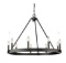 Alastair - 9 Lights - Chandelier - Black Finish by Golden Lighting